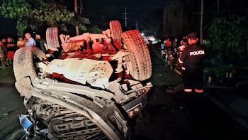 El Salvador: Accidente de tránsito en carretera hacia Candelaria de La Frontera deja dos fallecidos y varios heridos