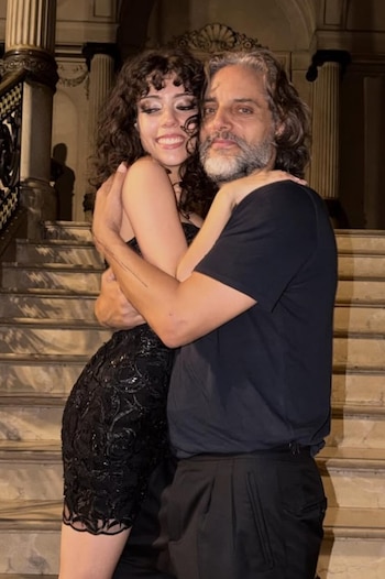 Eloísa con su papá Joaquín