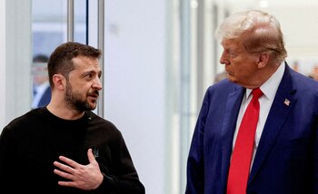 Donald Trump y Volodymyr Zelenskiy