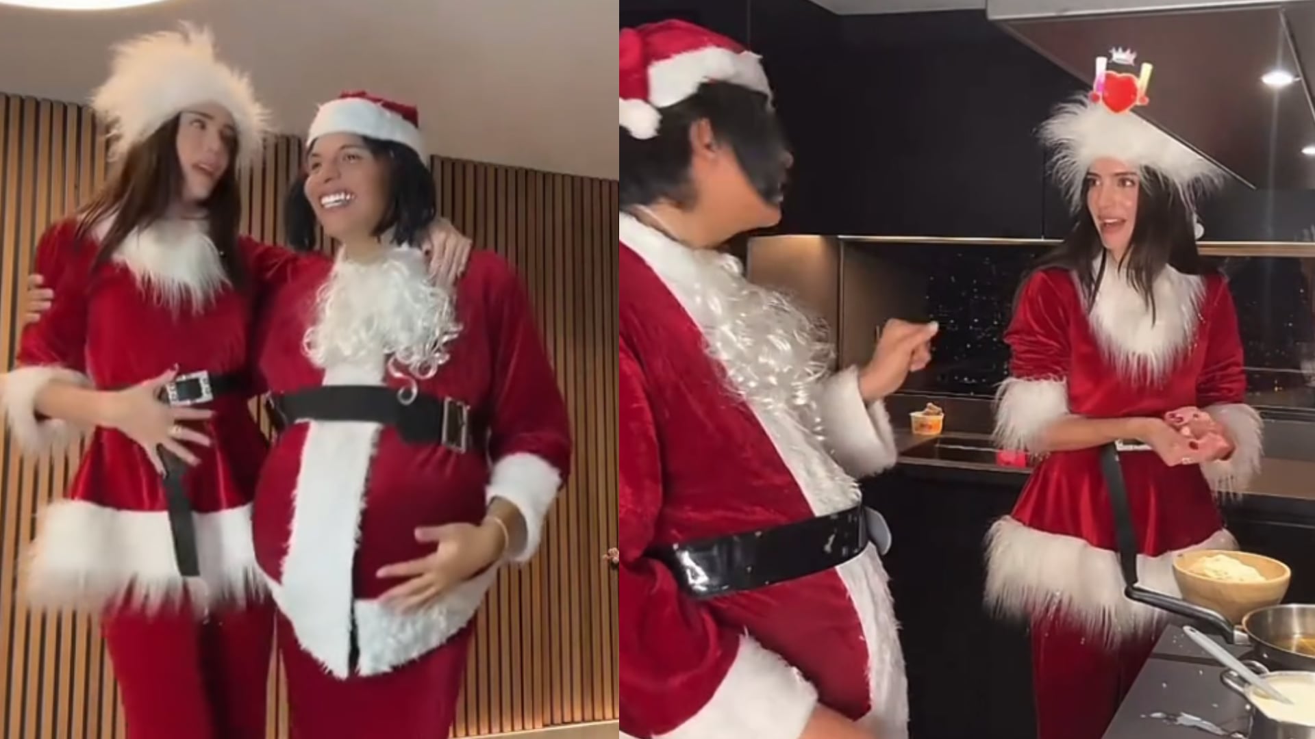Valentina Ferrer sorprende al aparecer junto a Emiro Navarro en transmisión navideña de Tiktok