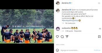 Dani Alves lanzó pedrada a