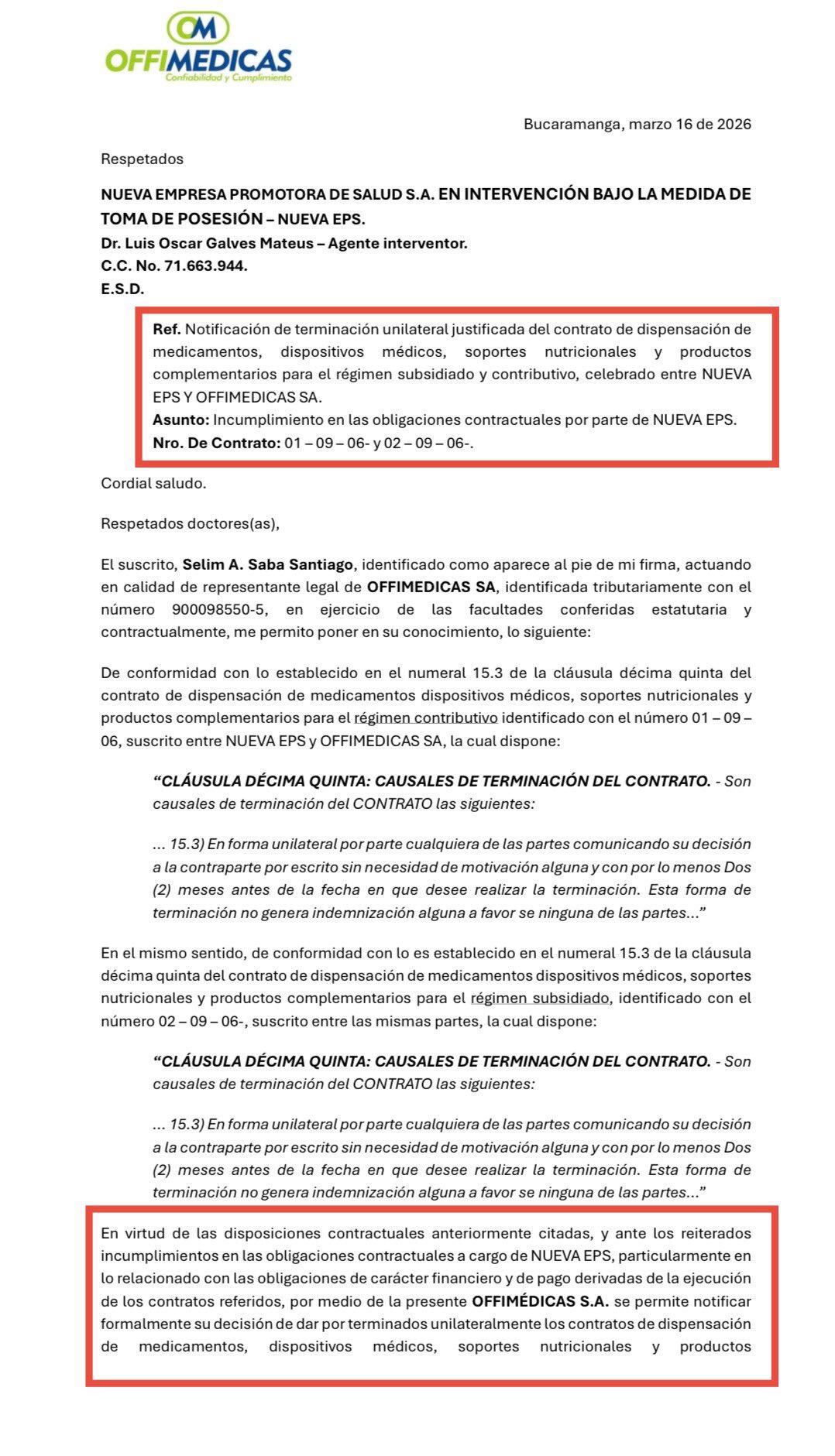 La Nueva EPS es la entidad con mayor número de afiliados en Colombia, con más de 11 millones. En menos de dos años, la entidad aumentó cuatro veces sus deudas de $6 billones a 24 billones - crédito - - crédito Andrés Forero
