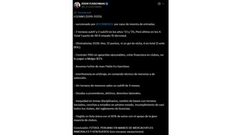 Eddie Fleischman apuntó contra Agustín