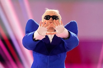 Joost Klein, en los ensayos de Eurovisión 2024. (AP/Martin Meissner)