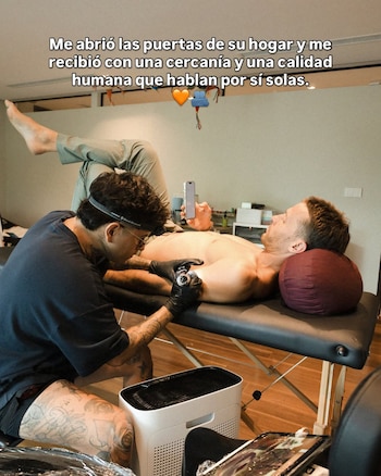 El futbolista decidió llevarse un pedazo de la sultana del norte en su piel.