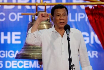 El presidente de Filipinas, Rodrigo