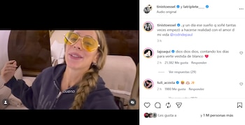 El mensaje de La Joaqui a Tini Stoessel por su casamiento