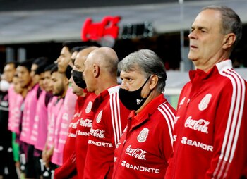 Soccer Football - World Cup - Concacaf Qualifiers - Mexico v United States - Estadio Azteca, Mexico City, Mexico - March 24, 2022 Mexico coach Gerardo Martino before the match REUTERS/Henry Romero