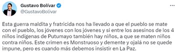 Twitter/@GustavoBolivar
