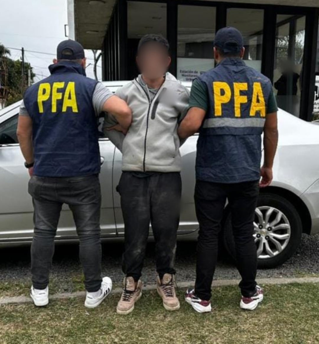 Vladimir Ezequiel Almeida Silvero tras ser detenido este lunes