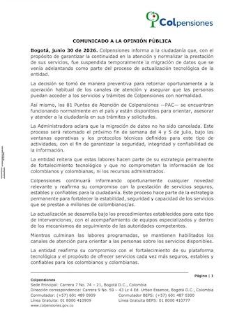 Colpensiones - crédito Colpensiones