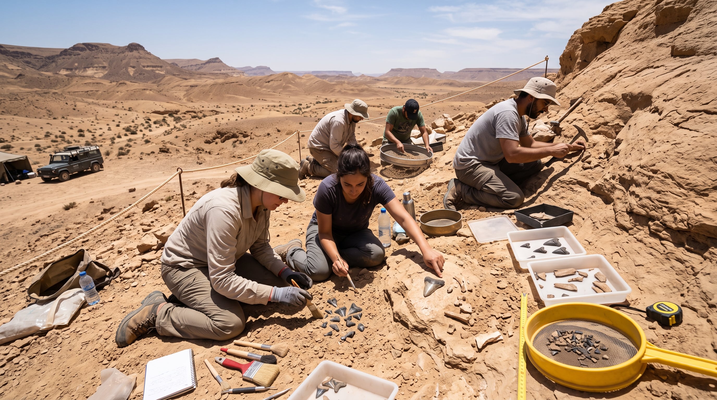 La Formación Duwi, ubicada en el oeste de Egipto, es famosa por sus depósitos de fosforita ligados a la abundancia de vida marina (Imagen Ilustrativa Infobae)