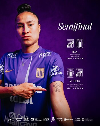 Programación confirmada de Alianza Lima vs Carlos A. Mannucci por semifinales de la Liga Femenina 2025