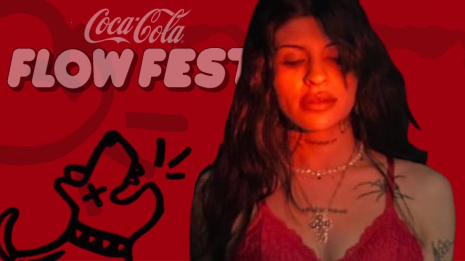 El intercambio entre Cazzu y los aficionados se dio durante una de sus primeras presentaciones en el país, en el Flow Fest. (Infobae México)