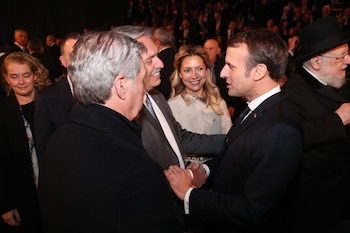 Alberto Fernández y Emmanuel Macron