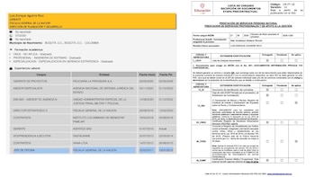 El acuerdo cuestionado por la congresista fue asignado al ingeniero Luis Enrique Aguirre Rico y contempla honorarios mensuales de $23,8 millones durante cuatro meses, para un valor total de $95,2 millones - crédito @AnaErazoR/X