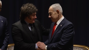 Netanyahu ensalza a Milei como "uno de los grandes líderes" del momento y agradece su "firme" apoyo