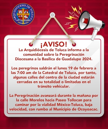 La peregrinación partirá el próximo