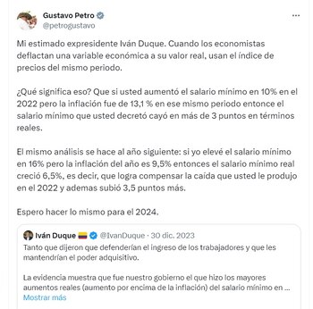 Publicaciones de Iván Duque y