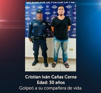 La violencia intrafamiliar en El Salvador sumó un nuevo caso con la captura de un hombre acusado de agredir a su compañera de vida por celos. (Foto cortesía Policía Nacional Civil)