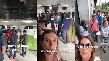 La mujer mostró que las