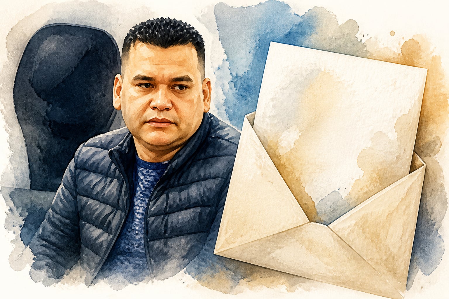 Ilustración de alias Digno Palomino, y la carta que le envió al presidente Abelardo de la Espriella para someterse a la justicia - crédito (Imagen Ilustrativa Infobae)