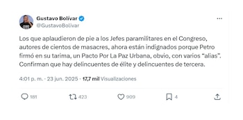 Con este mensaje en la