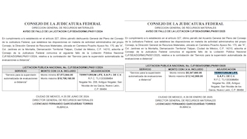 Consejo de la Judicatura Federal firmó contratos con Territorium Life en 2024 y 2025 para la aplicación del examen de carrera judicial.