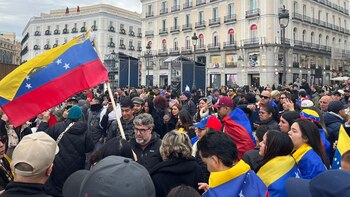 Miles de venezolanos en Madrid