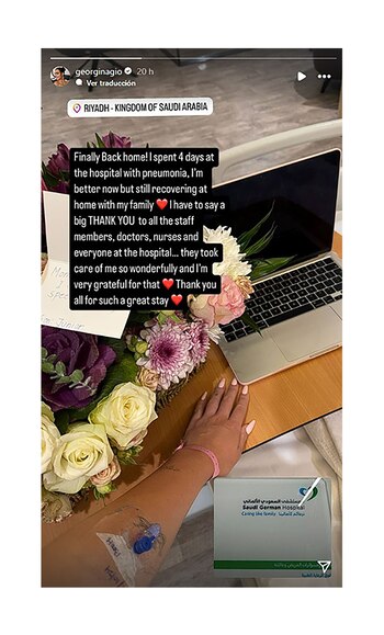 El mensaje de Georgina Rodríguez: