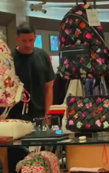 La flamante pareja estuvo haciendo