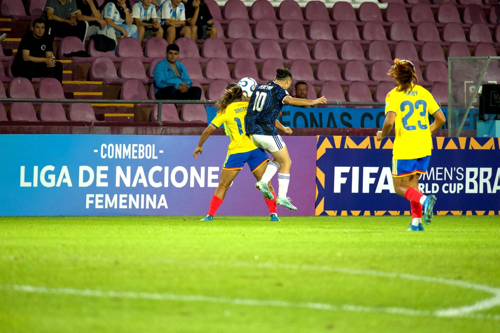 Argentina y Colombia vienen de empatar sin goles en Lanús, por la séptima fecha de la Liga de Naciones Femenina Conmebol - crédito @Argentina/X