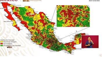 En el mapa se observan