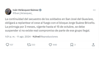 Con esta publicación, el ministro