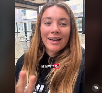 La argentina, @chantii_f en TikTok,