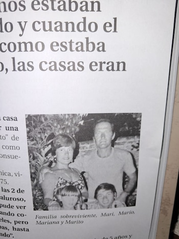 María del Huerto sobrevivió al