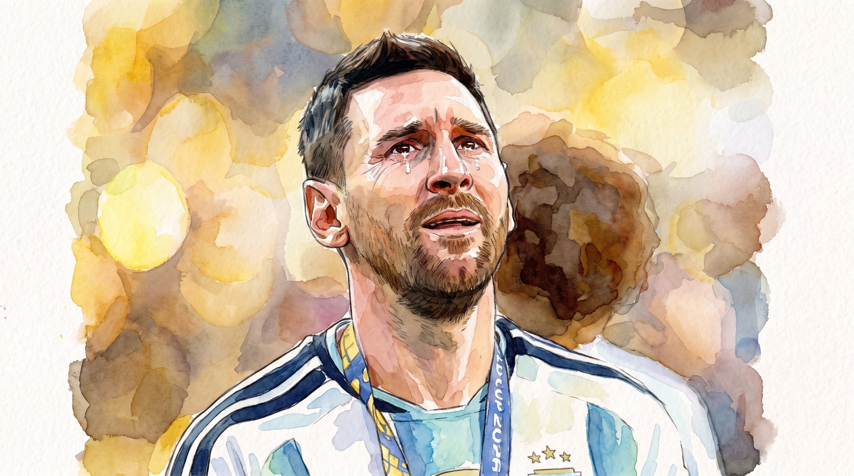 Las lágrimas de Lionel Messi luego de la final perdida (Imagen Ilustrativa Infobae)