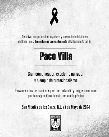 Reacción de Tigres con respecto