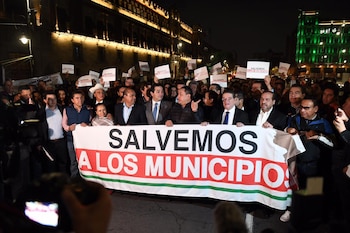 Al lugar llegaron manifestantes de