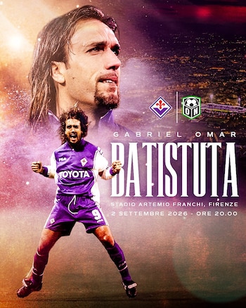 Batistuta volverá a jugar con la Fiorentina