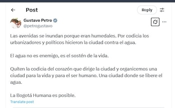Gustavo Petro habló de las