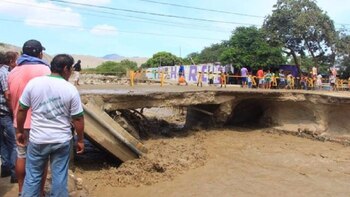 Desborde del río Sechín en