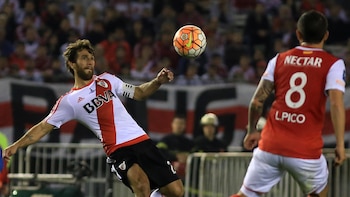 El primer partido que jugaron River y Santa Fe fue por la Recopa Sudamericana 2016-crédito Marcelo Capece/Fotobaires
