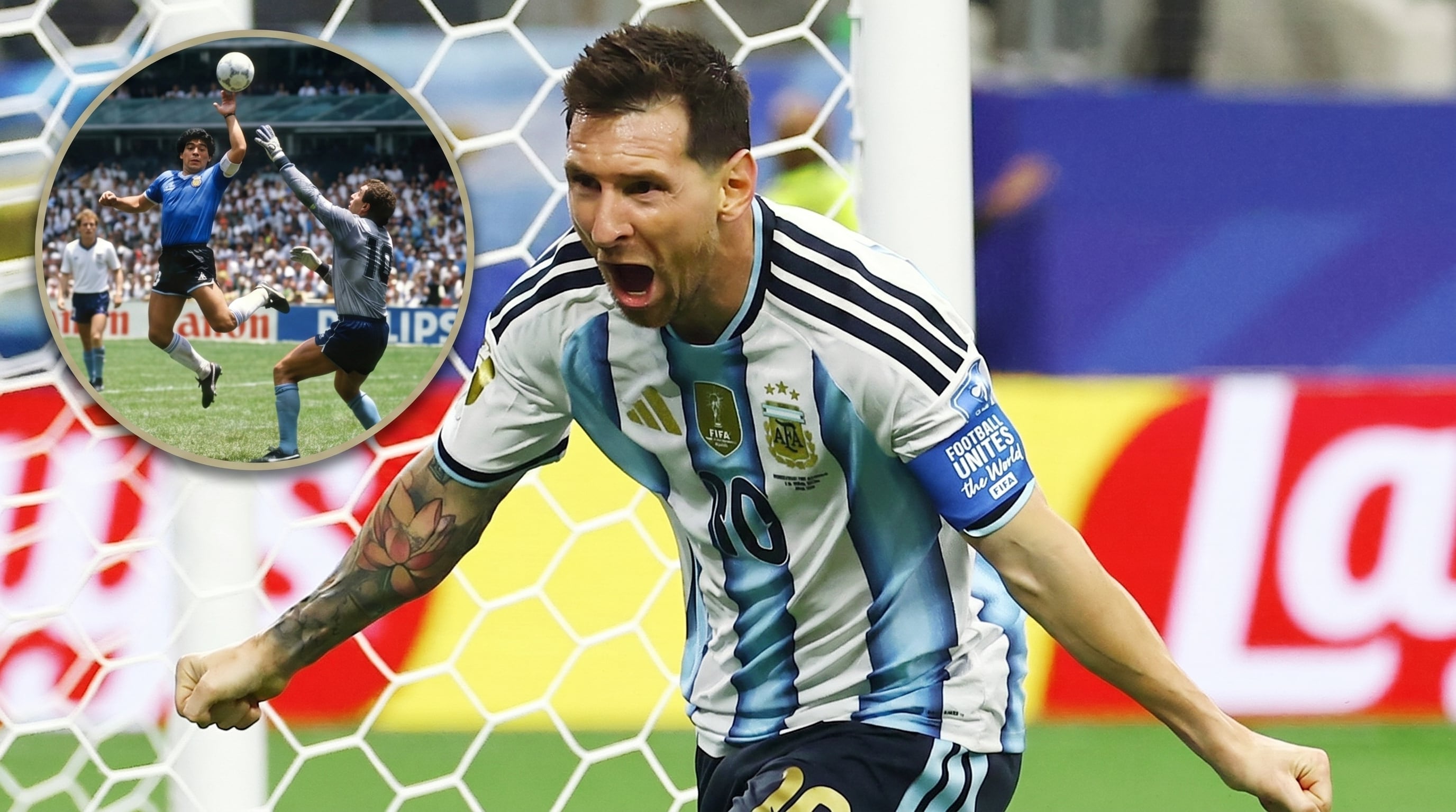 El Argentina-Inglaterra de México 1986 volvió a escena por la primera vez que Lionel Messi enfrentará a Inglaterra en un partido oficial.