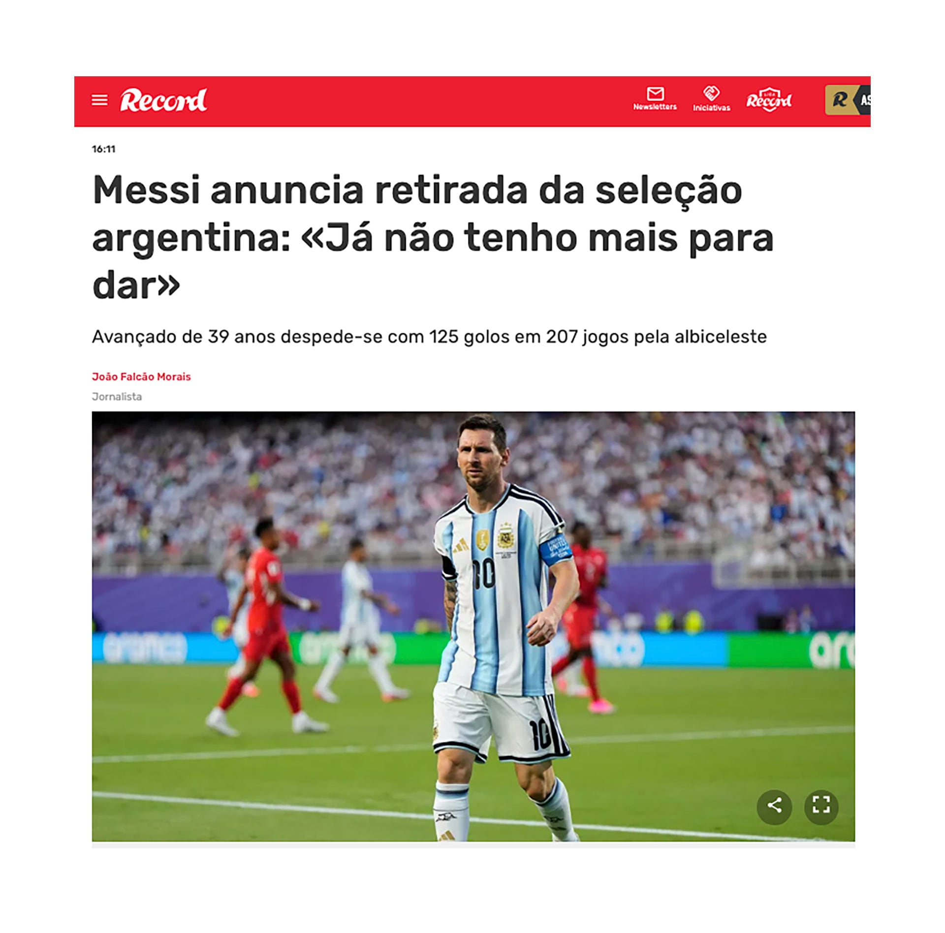 Record fue con un título clásico.