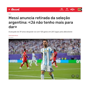 PORTADAS MEDIOS INTERNACIONALES MESSI
