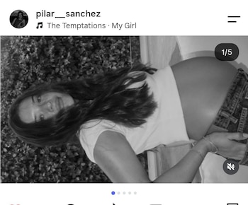 Publicación de Pilar Sánchez sobre su embarazo (@pilar___sanchez)