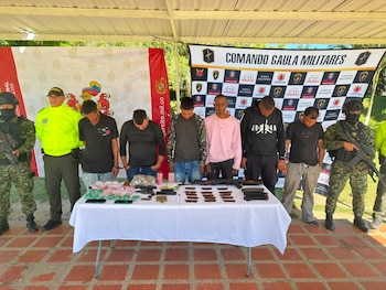 Seis integrantes del Clan del Golfo capturados tras operativos militares en Antioquia - crédito Ejército Nacional