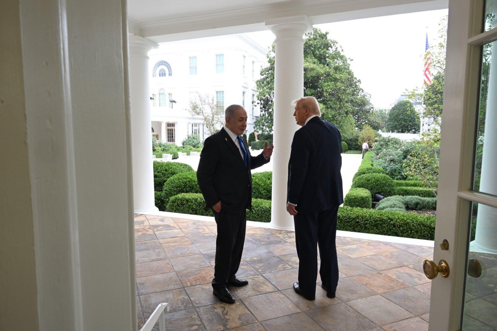 Donald Trump y Benjamín Netanyahu durante su último encuentro en la Casa Blanca, (Washington, Estados Unidos)