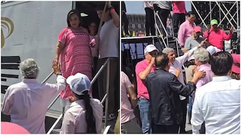 Captan juntos a Claudia X.